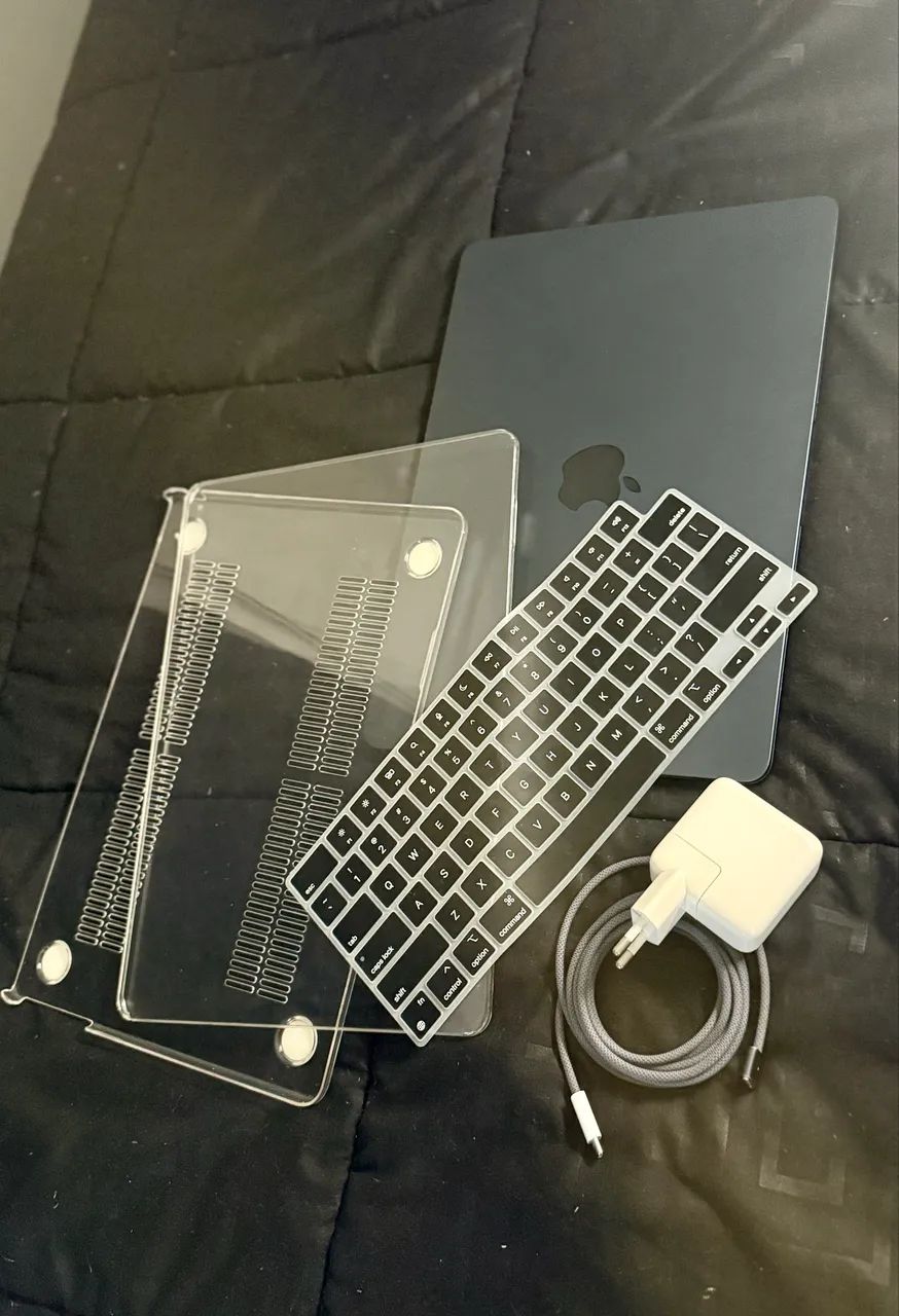 MacBook Air M2 13" 8GB 256GB Midnight - Com Acessórios (Praticamente Zero!) - Foto 4