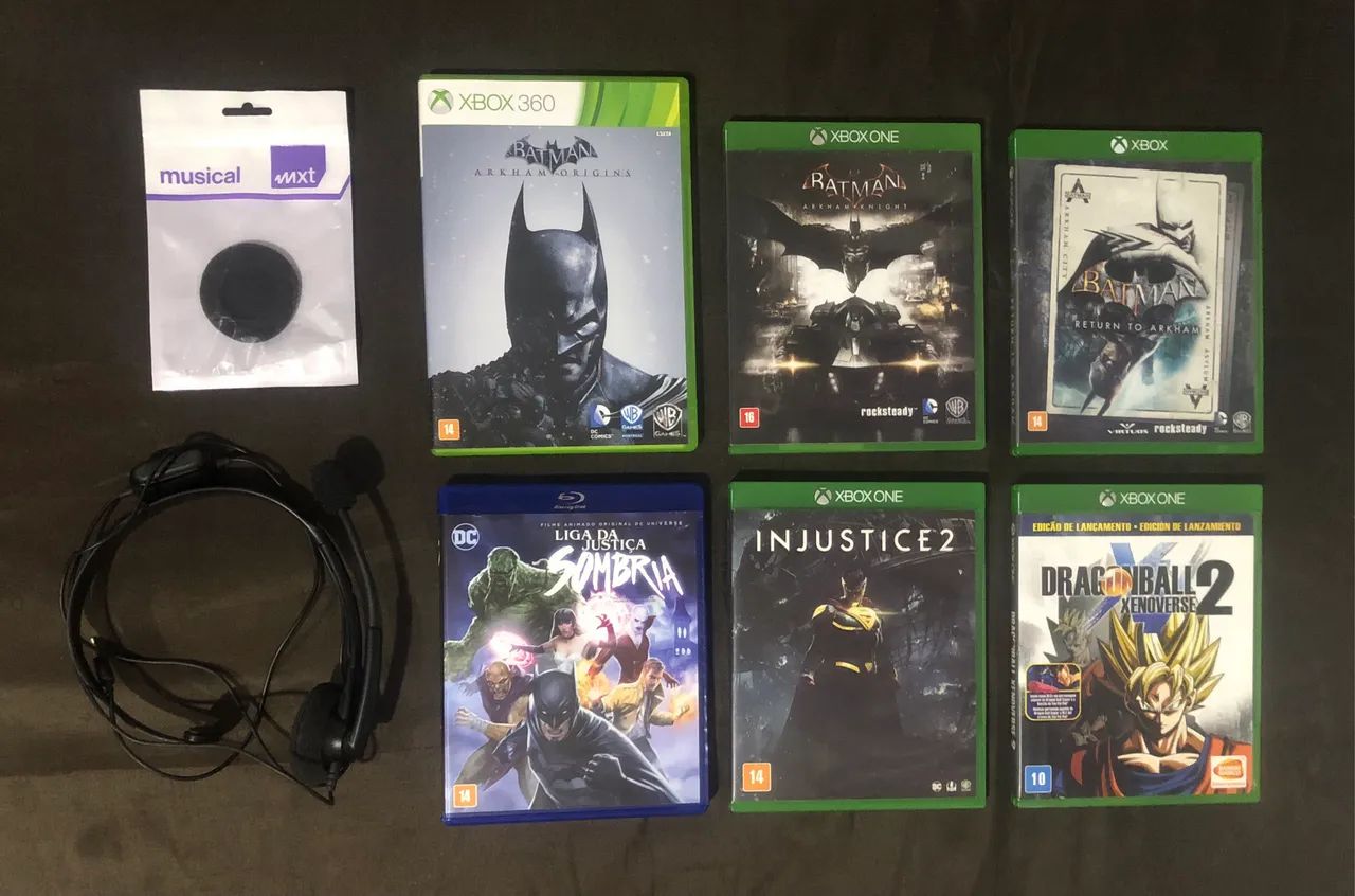 Xbox One S 1TB Branco + 2 Controles + 5 Jogos e Acessórios - Completo - Foto 2