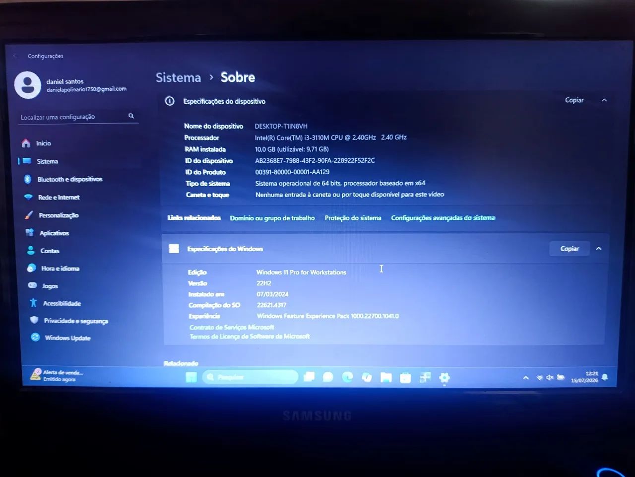Notebook Samsung  - Foto 5