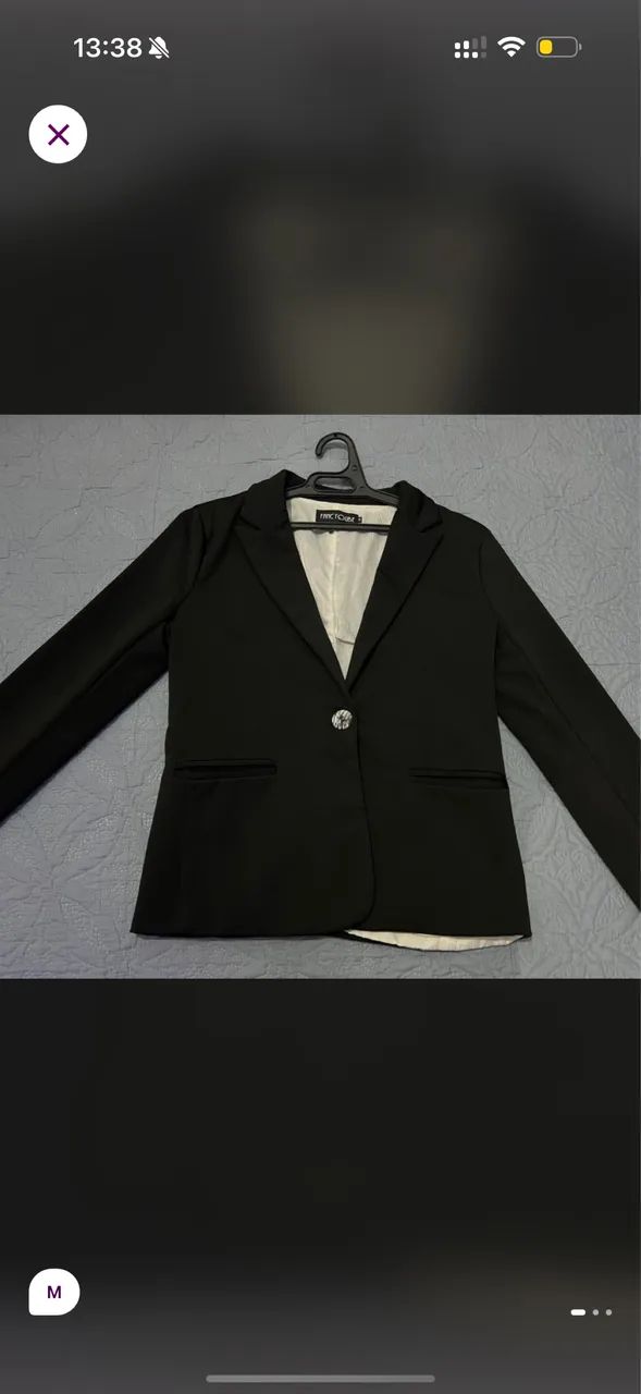 Kit 2 blazer preto e azul