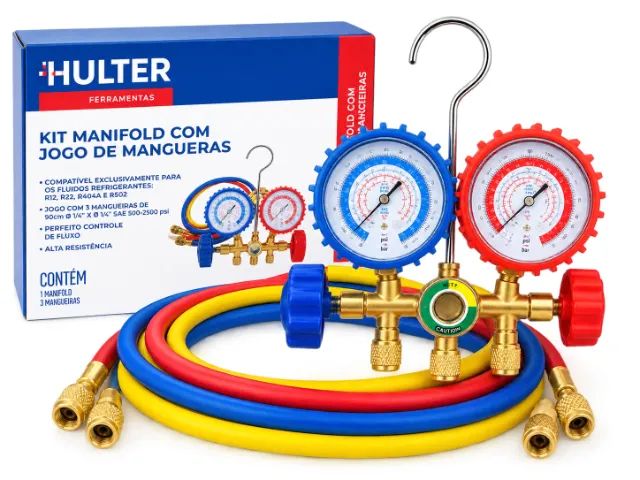 Kit Manifold com jogo de mangueiras Hulter