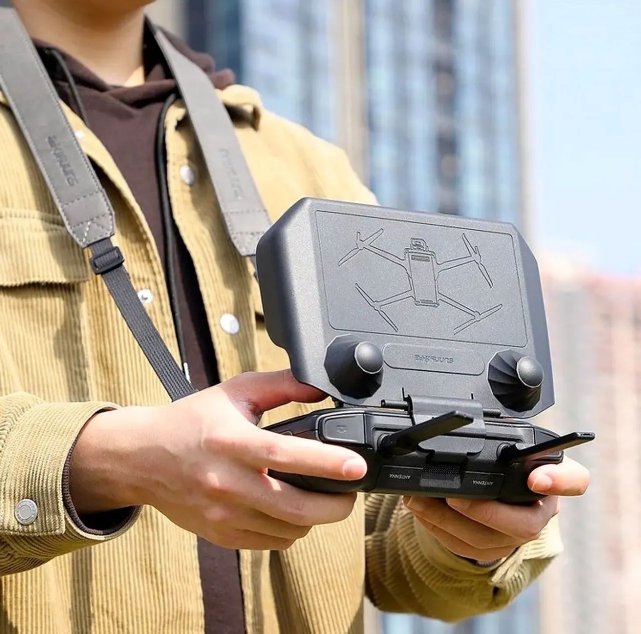 capa protetor R$ 100 com aparador de sol dji rc pro sunnylife - Foto 3