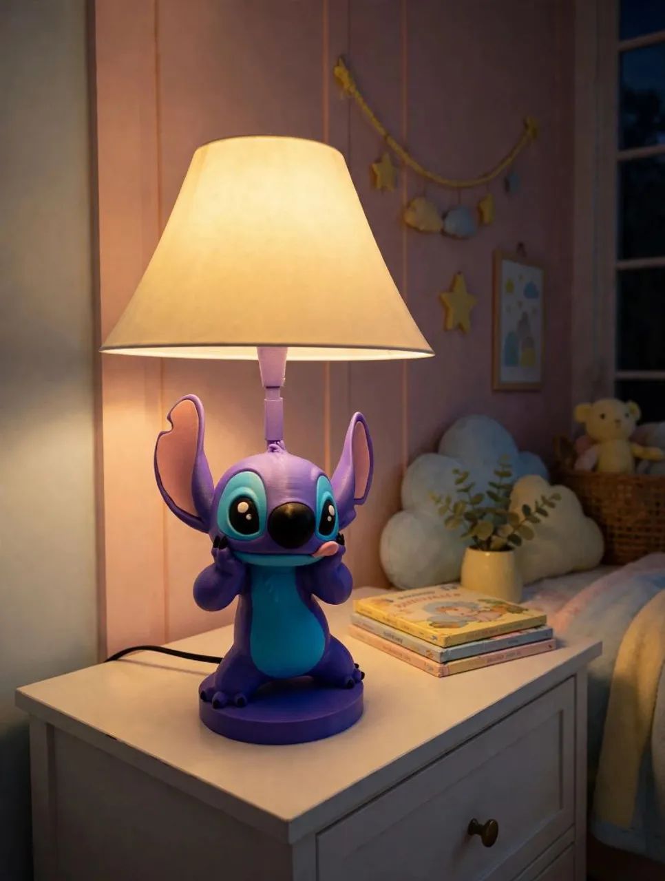 Luminária Bajur Infantil Stitch  - Foto 4