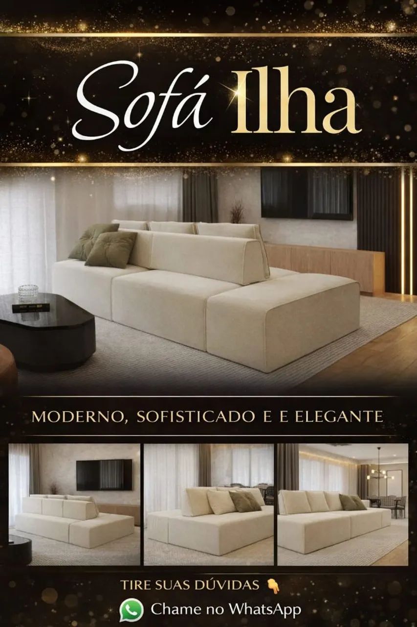  Sofá Ilha - Design Italiano Exclusivo<br>
