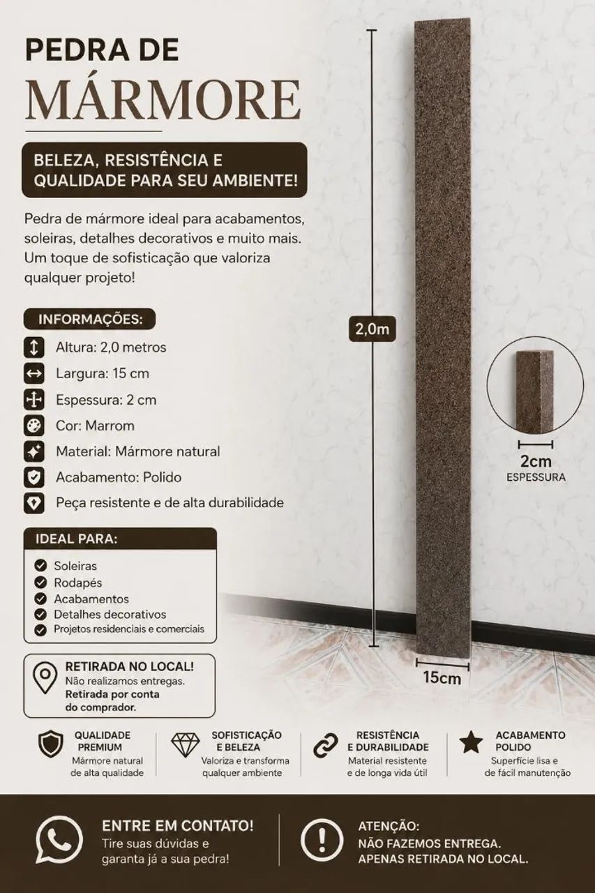 Vendo pedra de mármore 