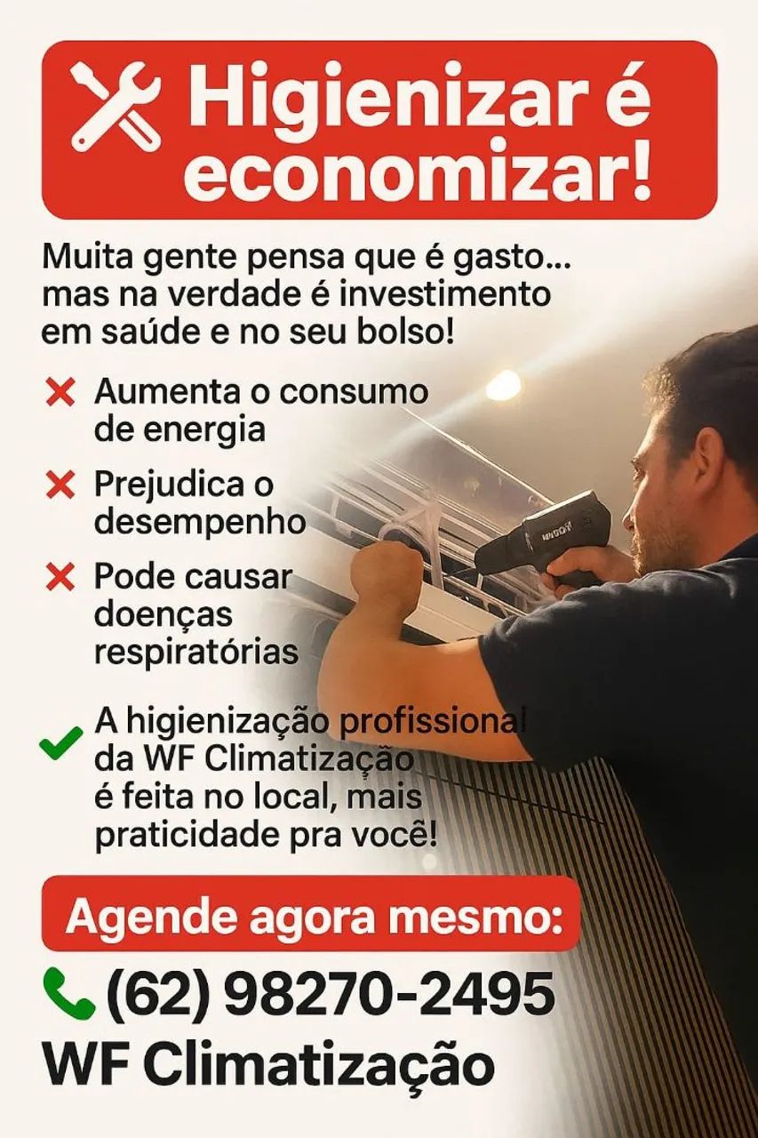 Instalação e higienização de ar condicionado 