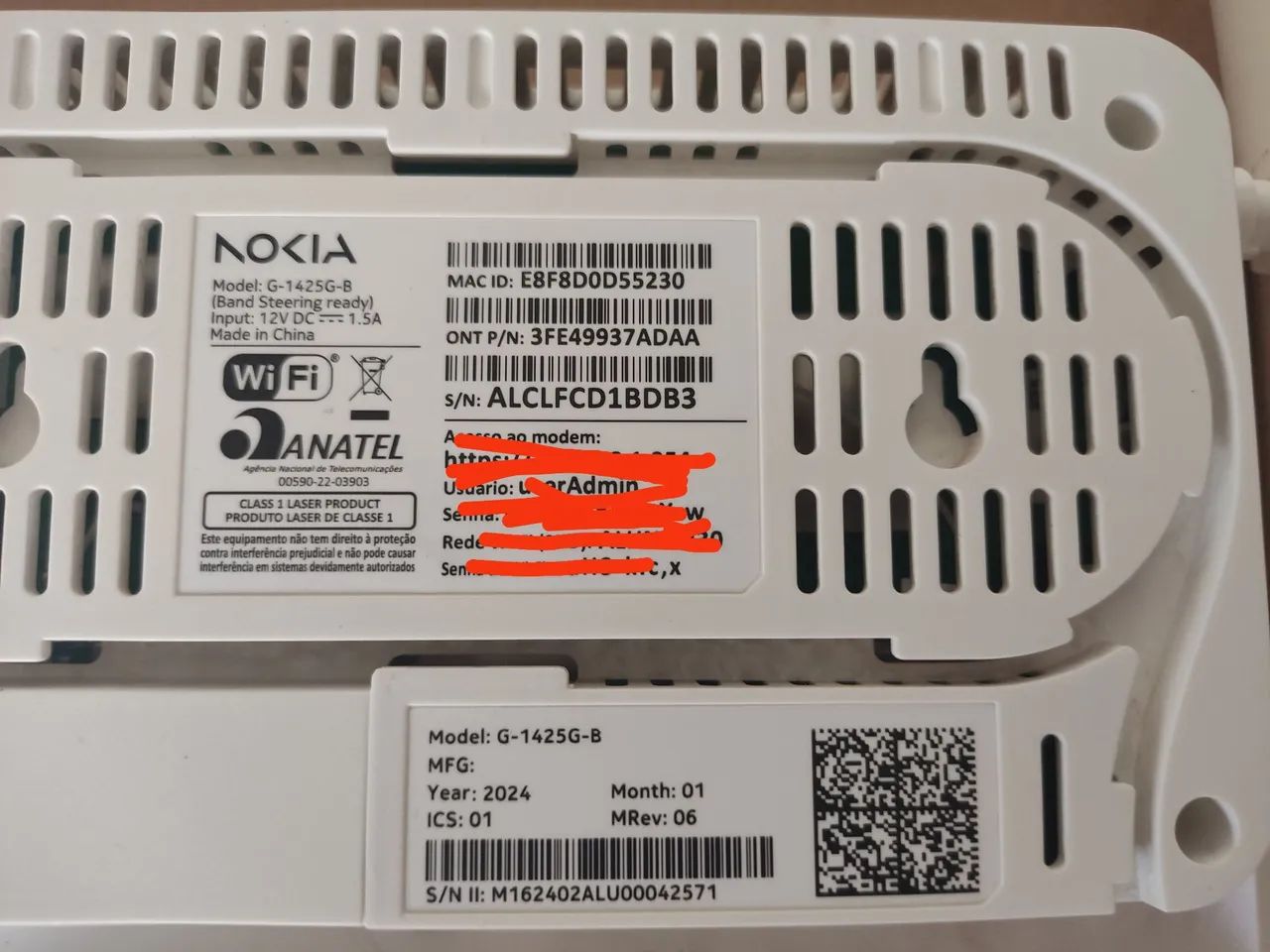 Modem roteador Nokia g-1425g-b ONT - Foto 3