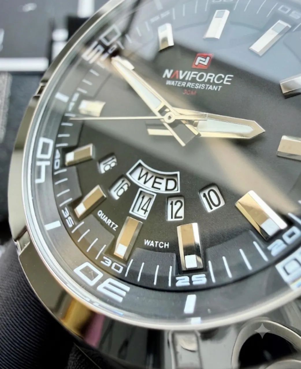 Relógio de Pulso Prata Azul  Naviforce NF9038 - Foto 4