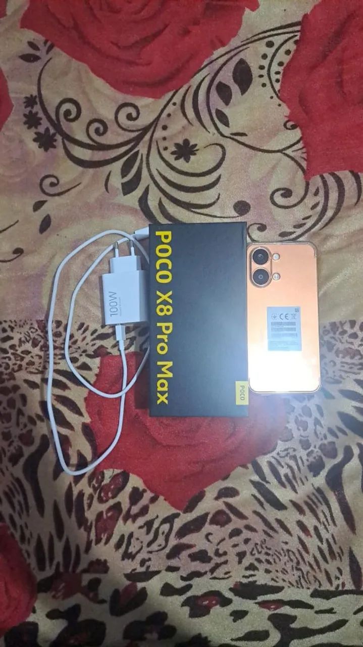 Poco X8 pro Max Laranja 512 GB 12 RAM  - Foto 2