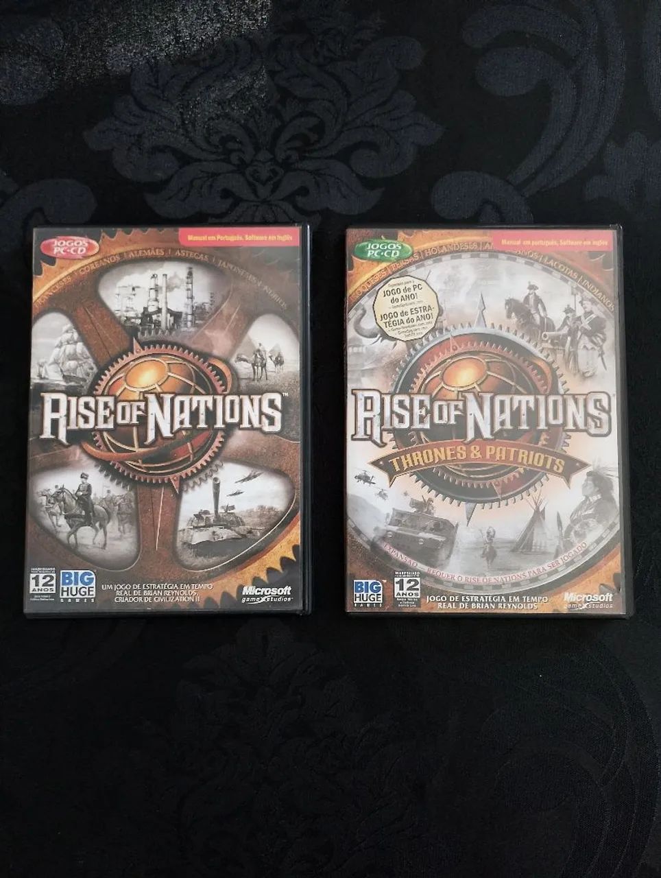 Jogo Rise of Nations e Rise of Nations thrones e patriota expansão para PC 