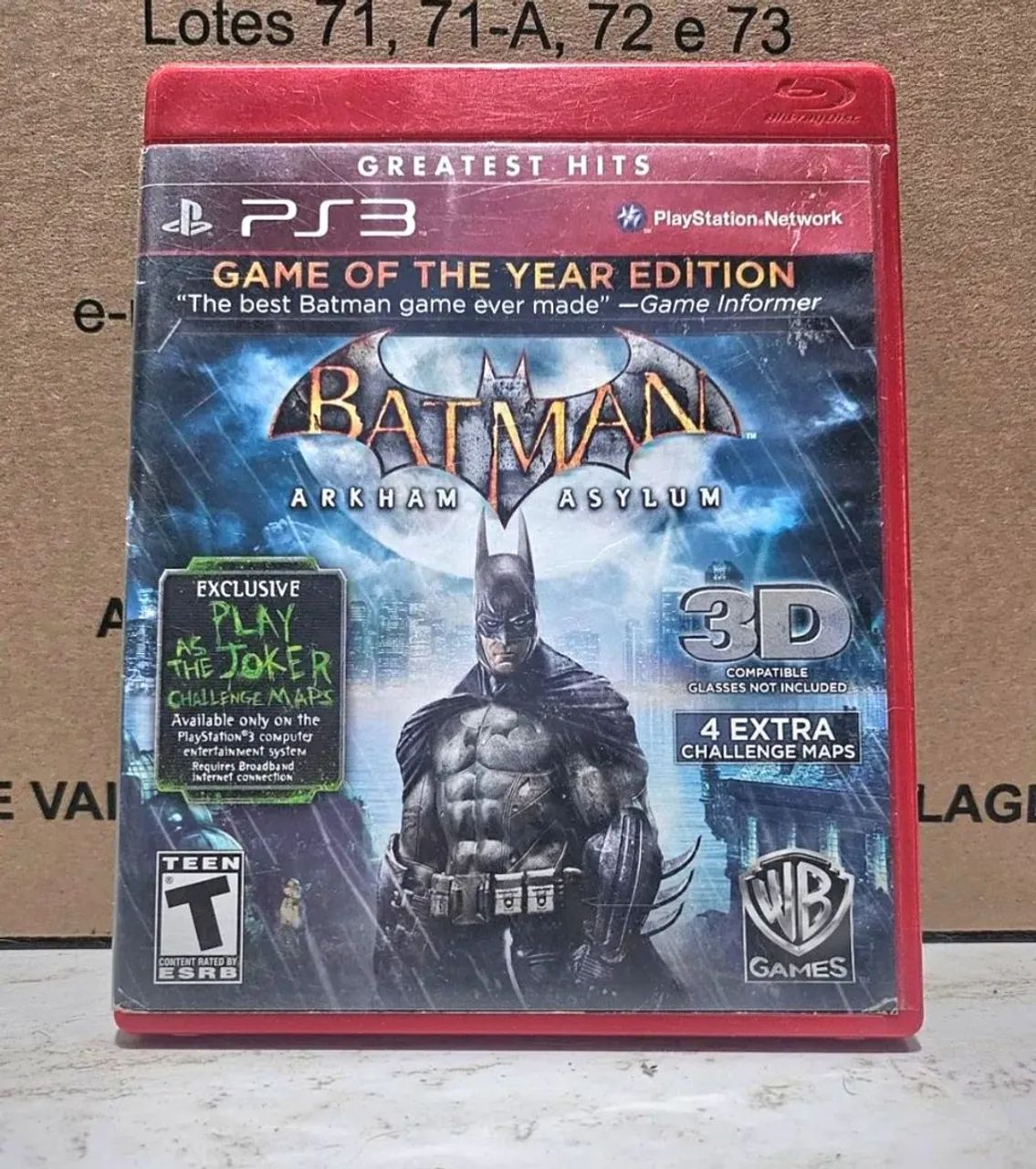 Batman Arkham Asylum Playstation 3 (PS3)