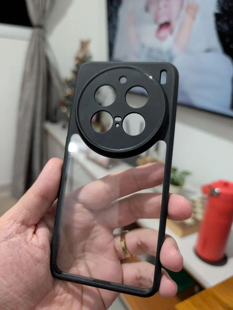 Capa Vivo X200 Pro Transparente com preto