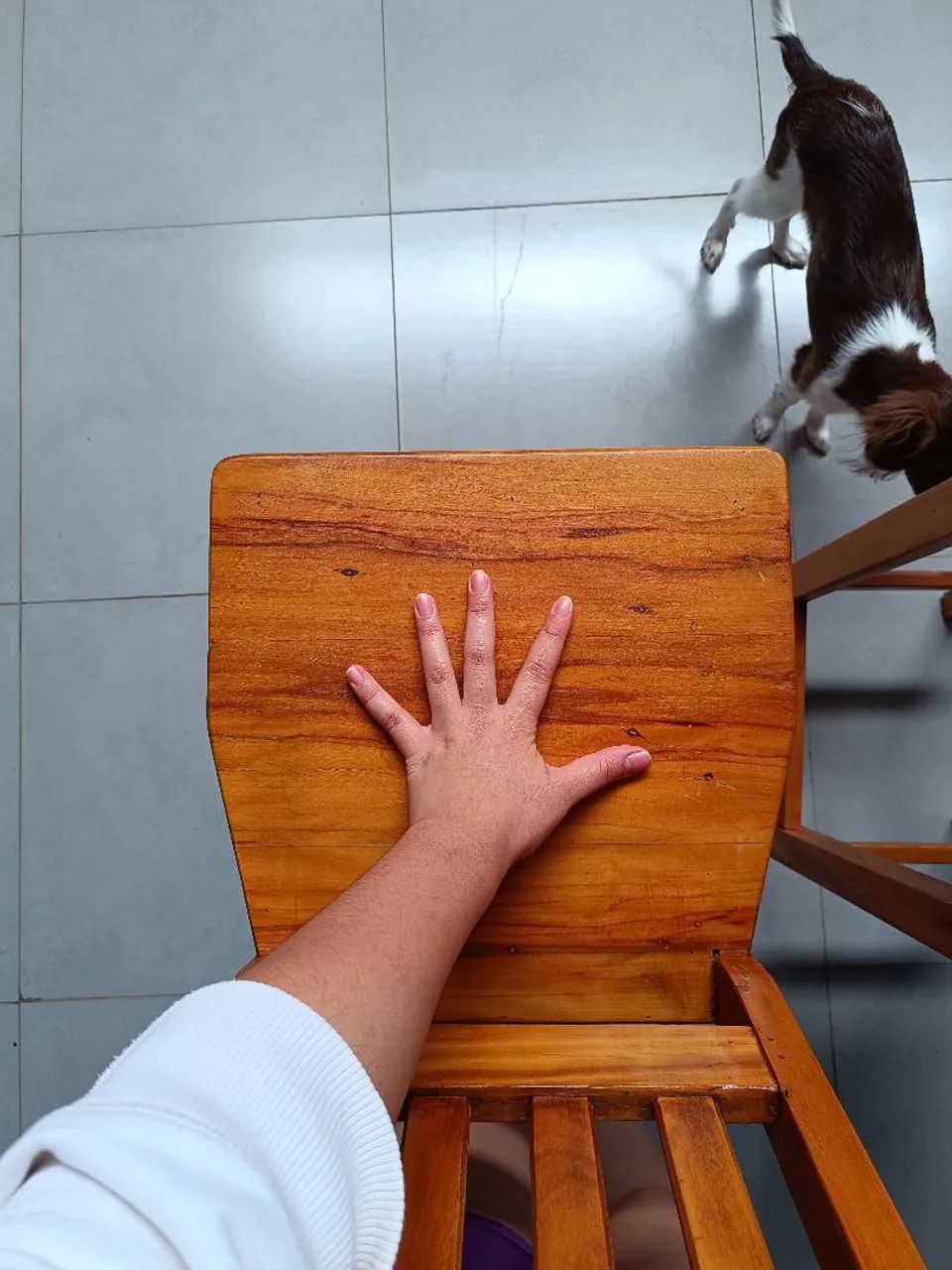 Banquetas altas de madeira maciça  - Foto 4