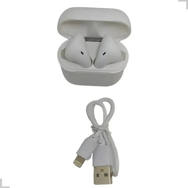 Fone de Ouvido Bluetooth H'maston LY-12 Branco TWS Caixa Carregadora -Loja Coimbra Entrega - Foto 4