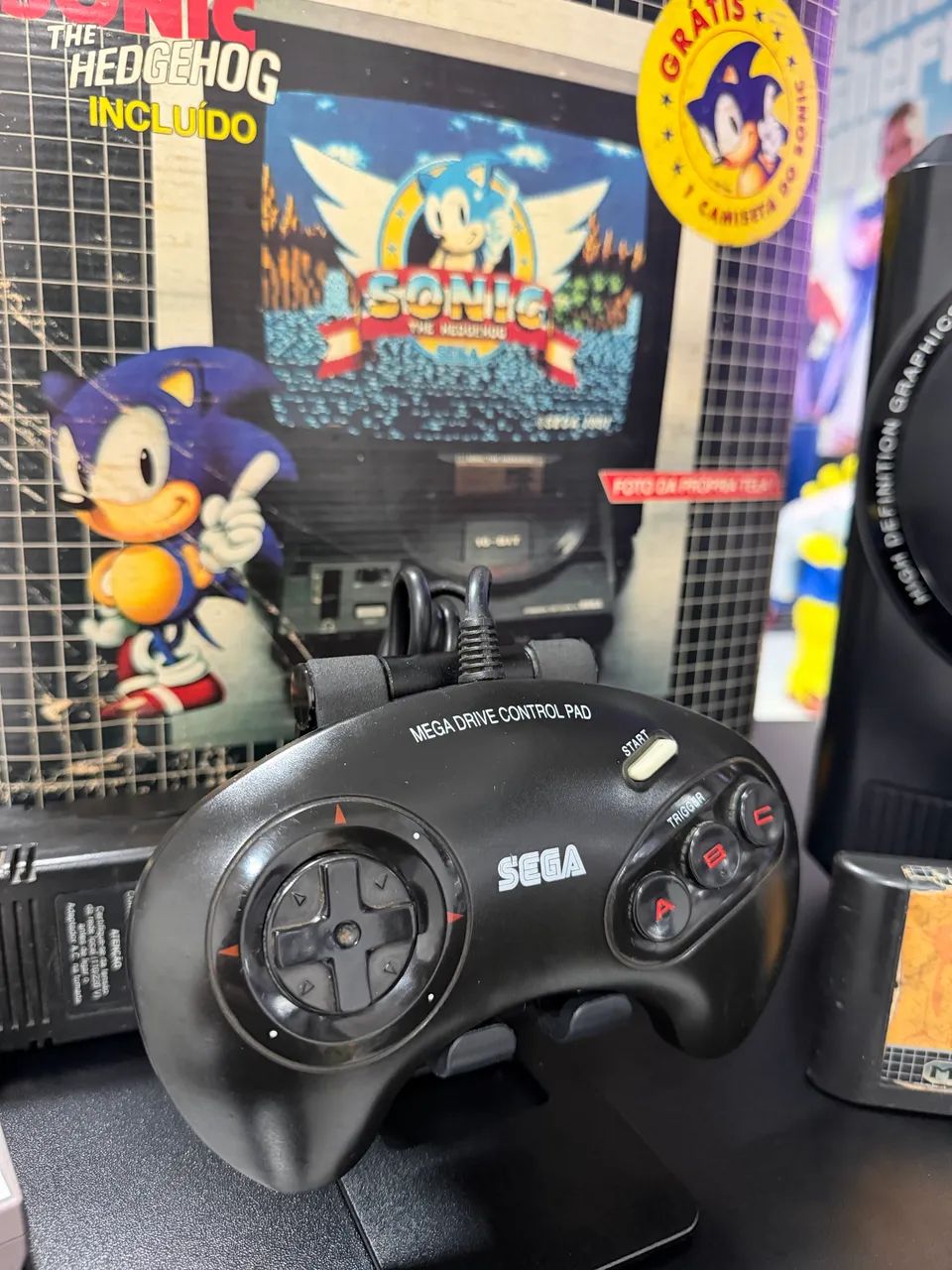 Mega Drive II + Cartucho Original Do Sonic  - Foto 2