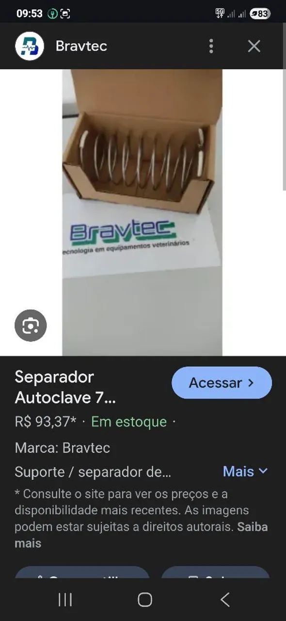 Separador/suporte para autoclave marca stermax - Foto 2