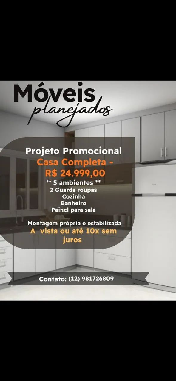 Kit casa completa moveis planejados 