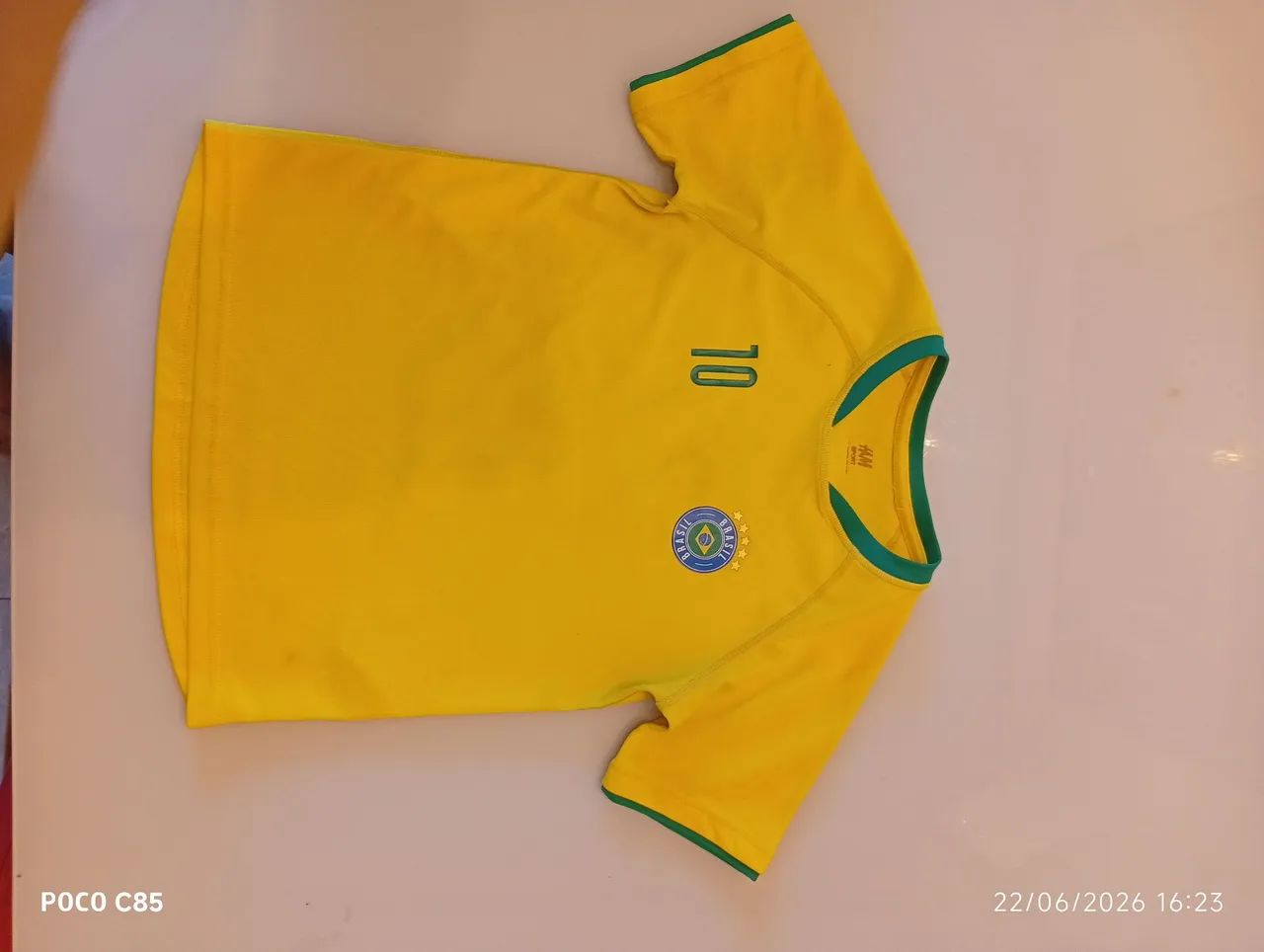 Camisa infantil do Brasil 