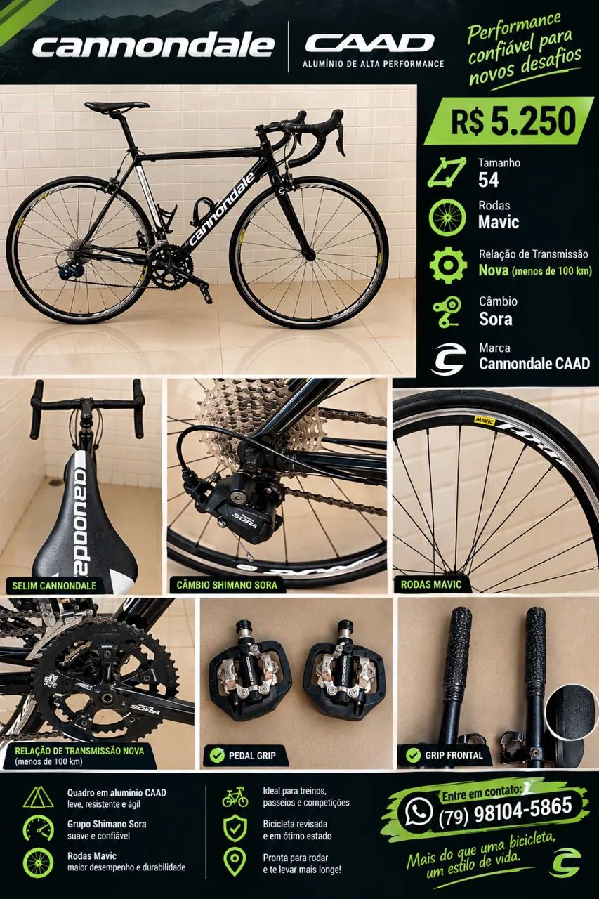 Bicicleta Speed Cannondale CAAD TAM 54