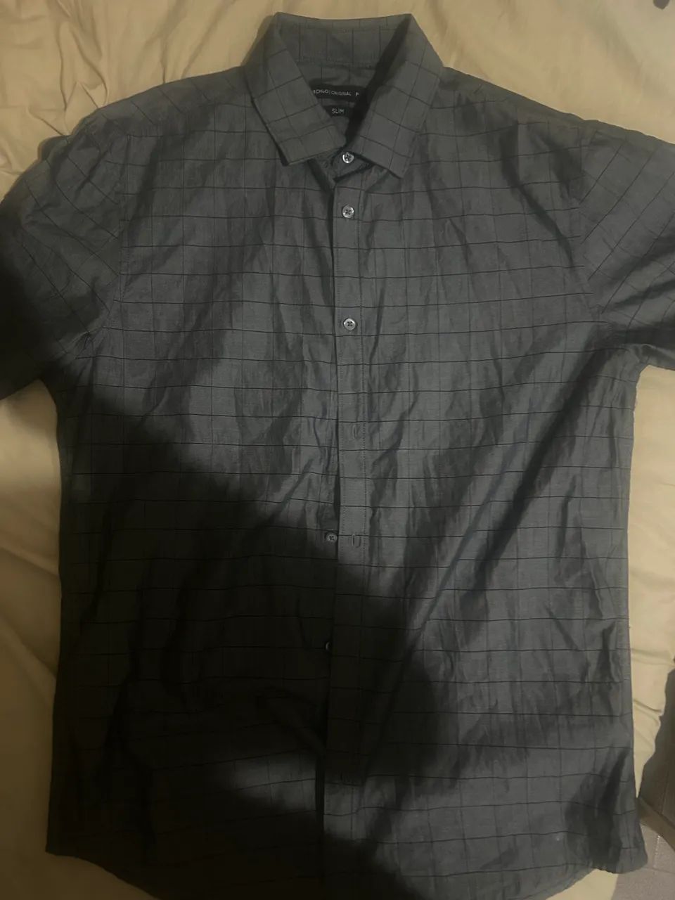 camisa social manga curta, Nova. Nunca usada. - Foto 2