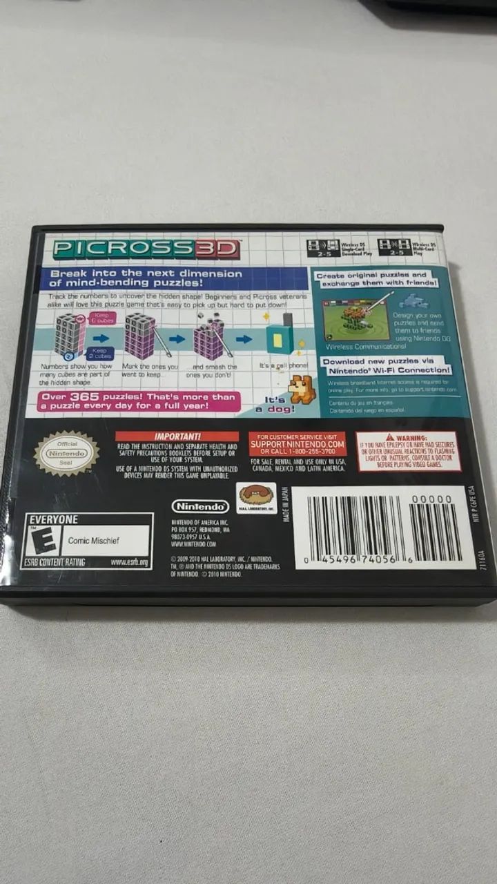 Jogo Nintendo DS - Picross 3D - Foto 2