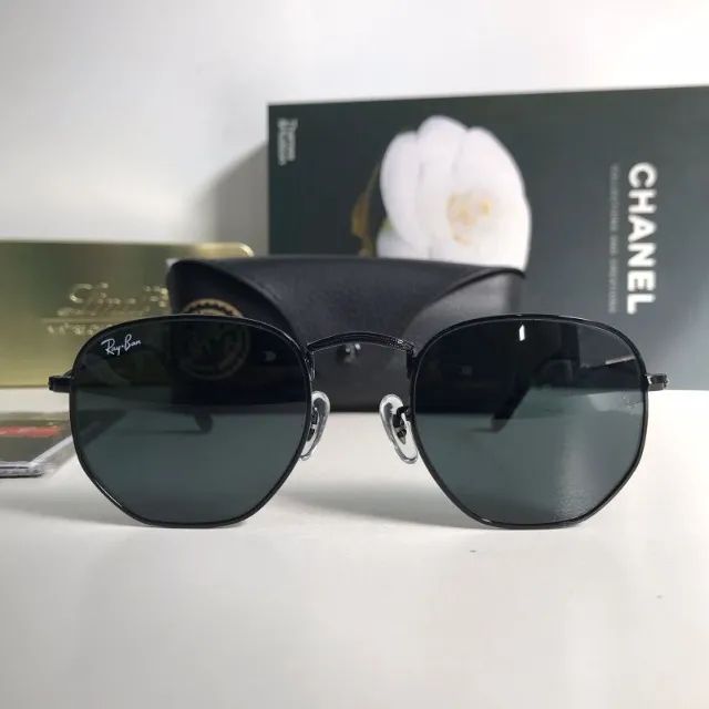 óculos de sol ray ban hexagonal black - Foto 3
