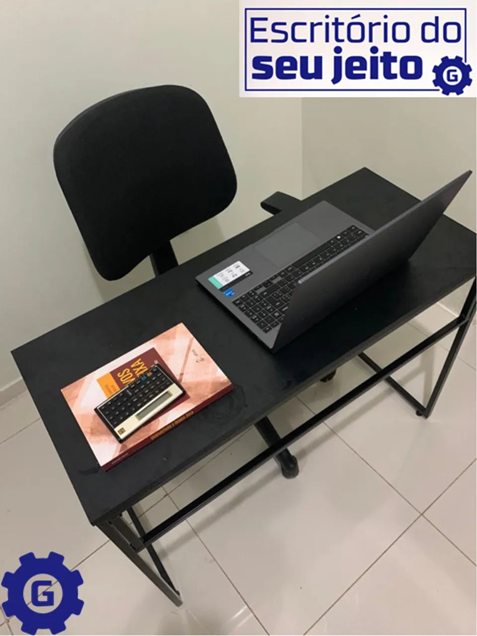 Escrivaninha Industrial reforçada NOVA Multiuso para Notebook Computador de Estudo Office