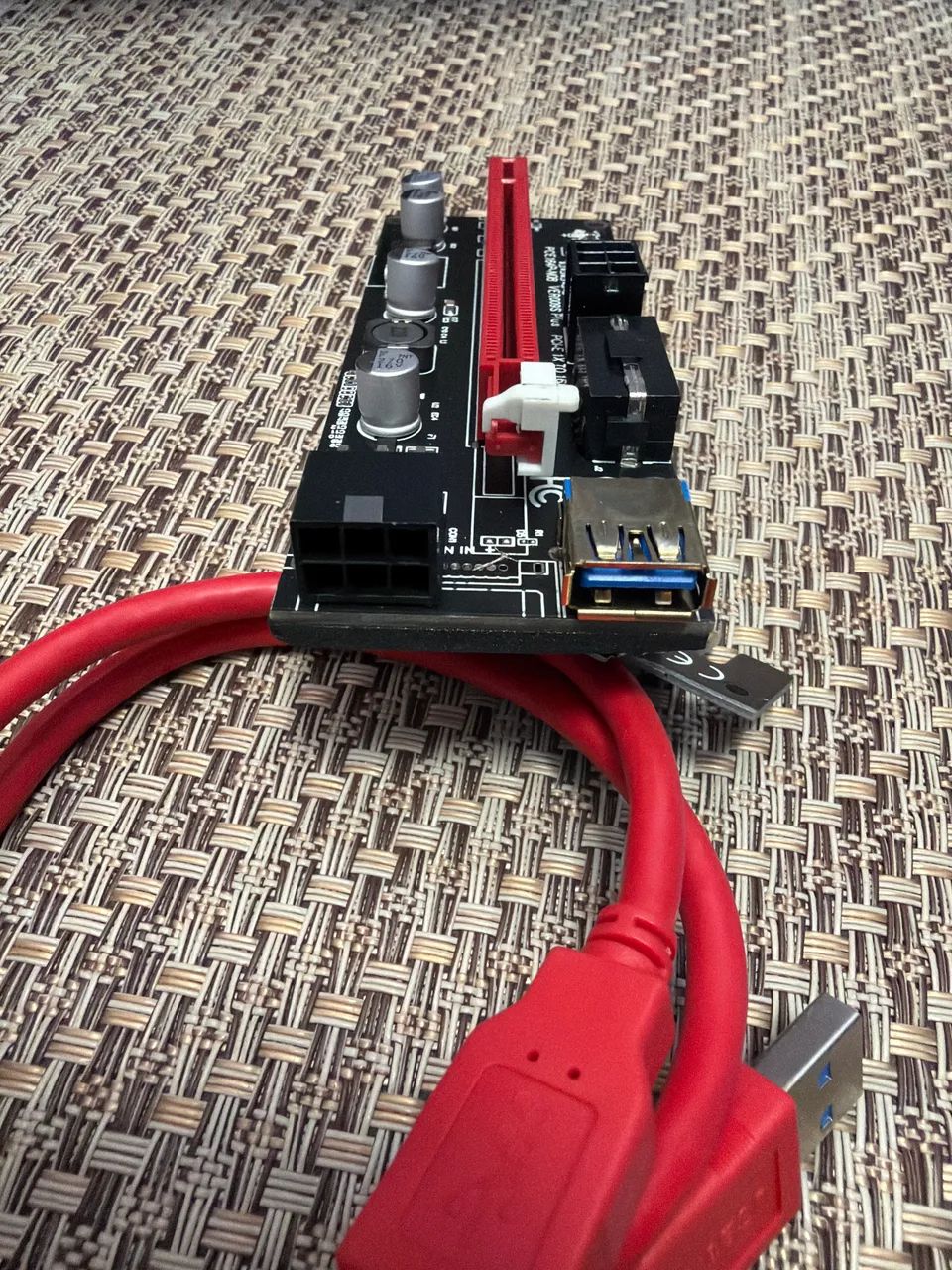 Pci-e Riser Extender 009s 16x Placa Grafica Com Usb 3.0 - Foto 4