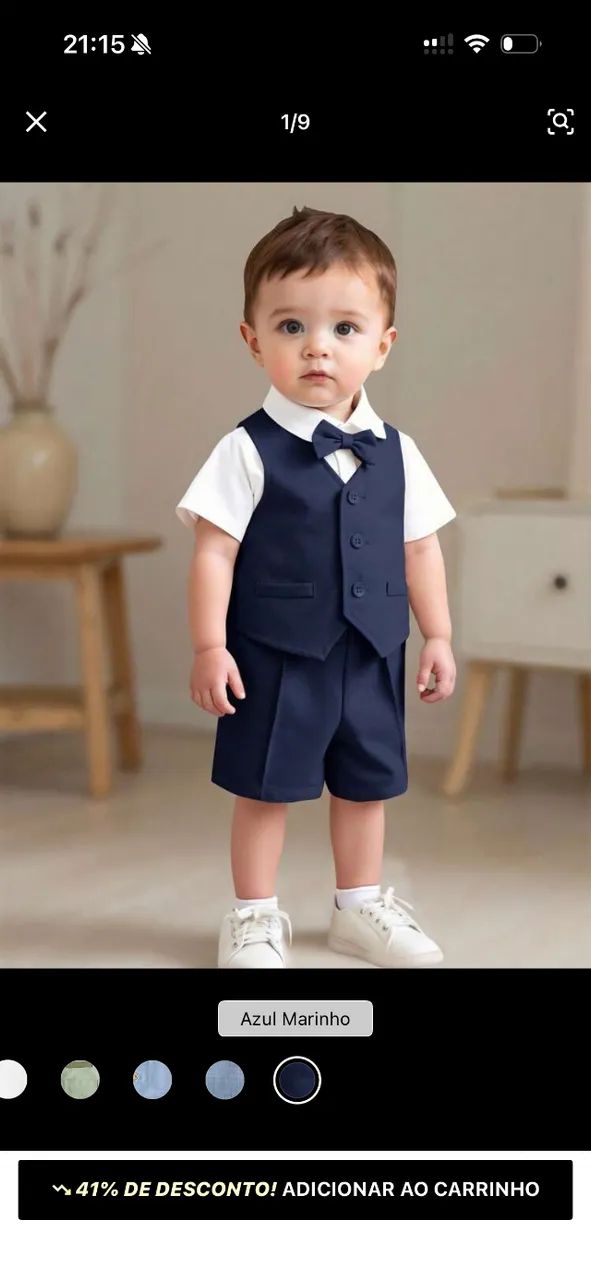 Conjunto bebê social