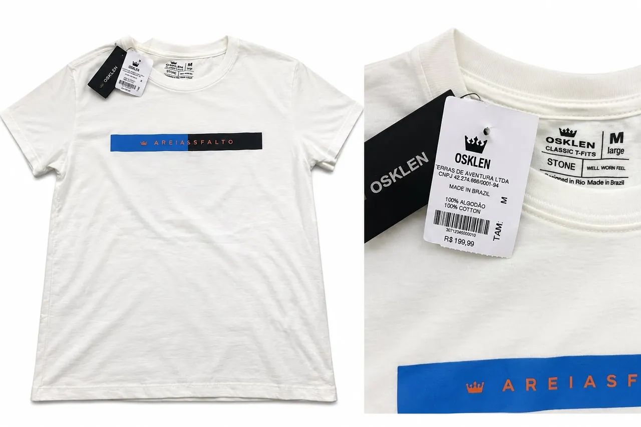 Camisa da osklen M nova