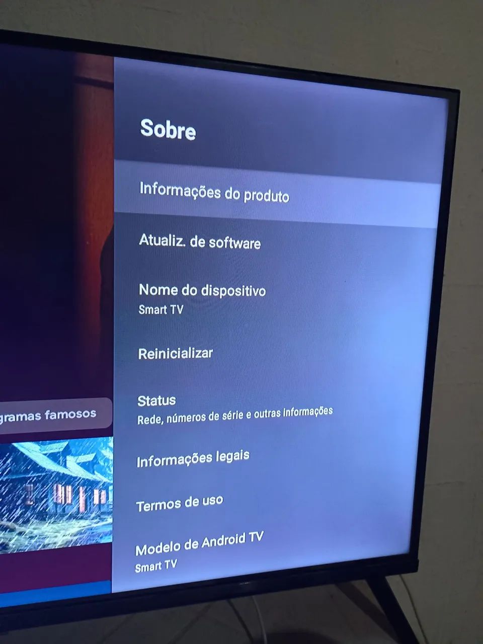 TV Smart 34 polegadas, funcionando perfeitamente e quase com nenhuma marca de uso - Foto 2