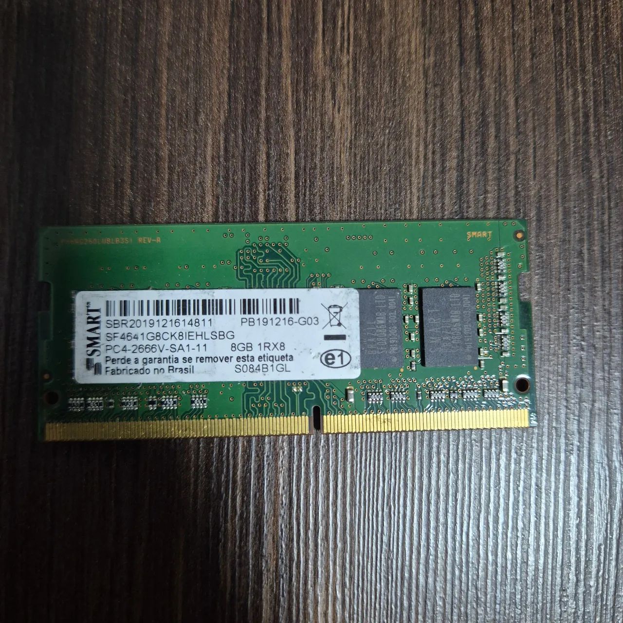 Memória RAM notebook ddr4 8gb Smart