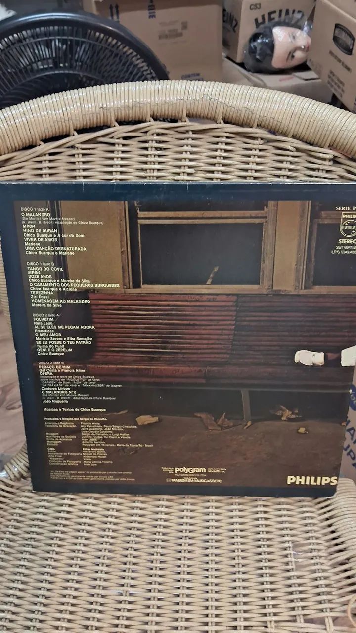 disco de vinil LP duplo do álbum "Ópera do Malandro" de Chico Buarque - Foto 2