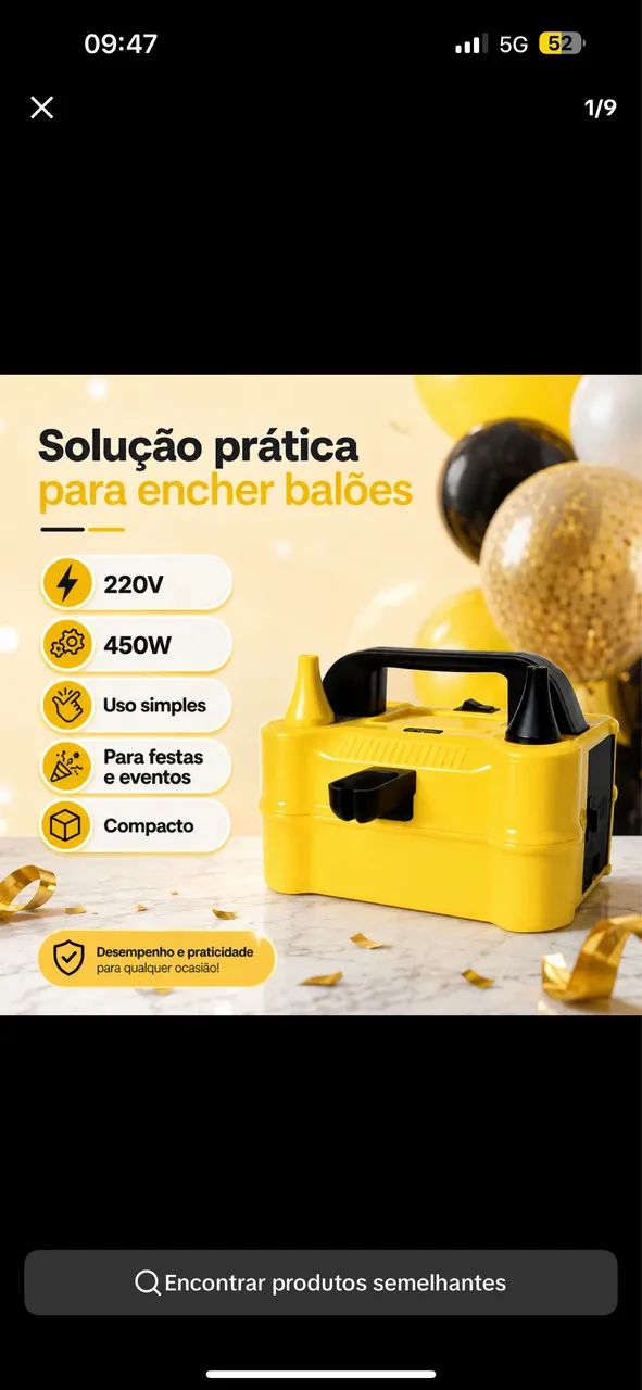 Inflador de balão 