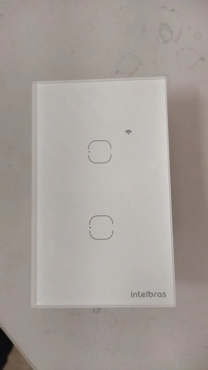 Interruptor Smart Wi-fi Touch 2 Teclas Ews 1002 Intelbras Branco
