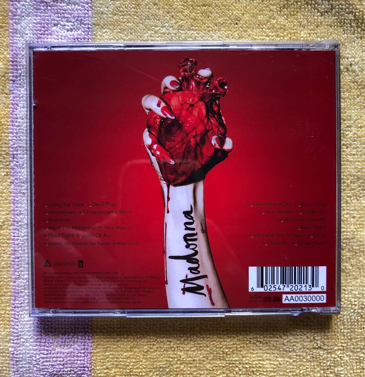 CD MADONNA REBEL HEART ORIGINAL - Foto 2