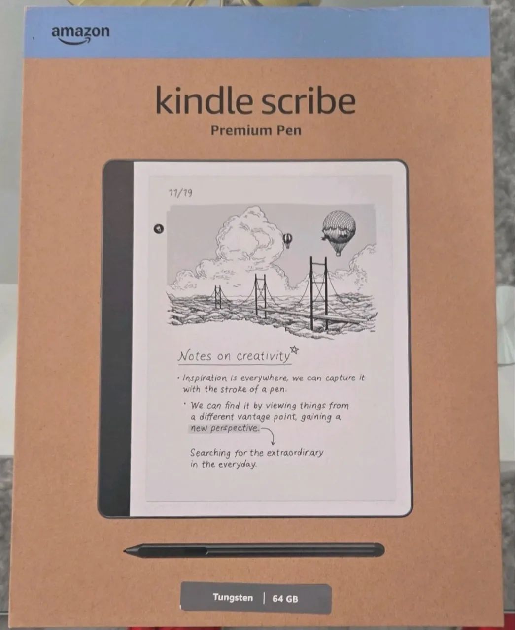 Amazon Kindle Scribe 2024 TUNGSTEN 64GB Notebook Premium Pen