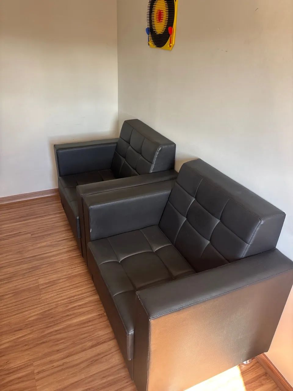Poltrona decorativa preta