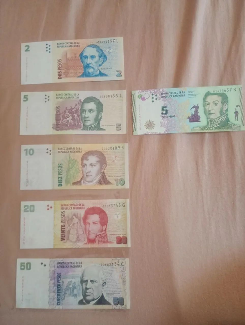 Cédulas da Argentina para colecionar - Foto 2