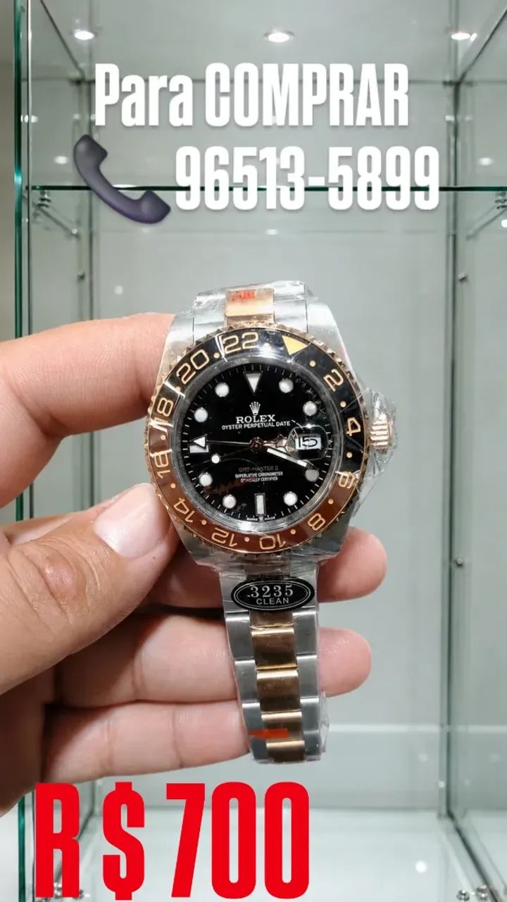 Relógio ROLEX GMT MASTER II ROOT BEER MISTO (AUTOMÁTICO)