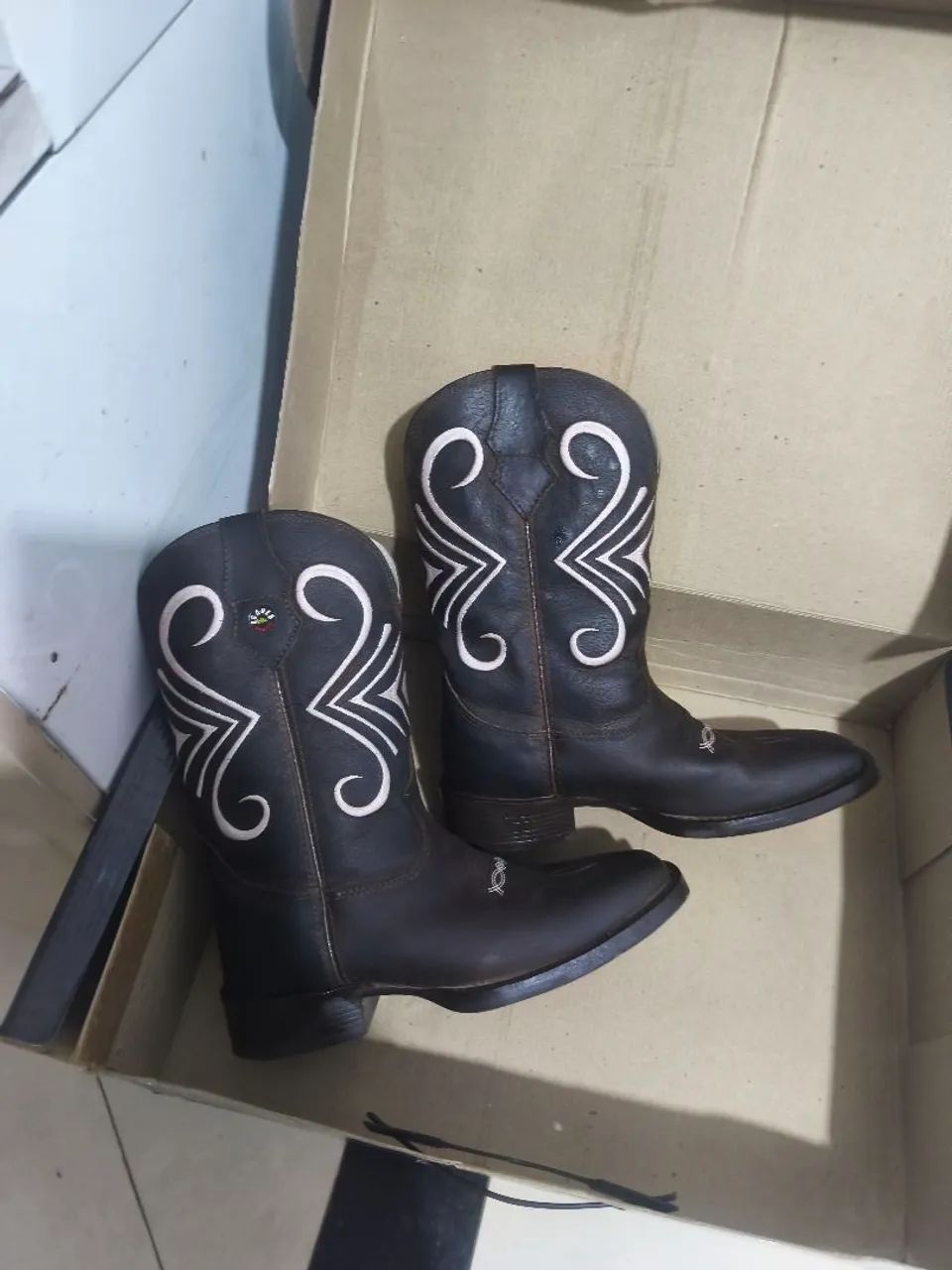 Bota em Couro Texana