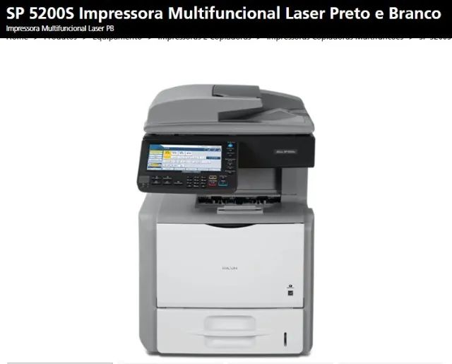 Impressora Multifuncional RICOH SP5200 (USADA)