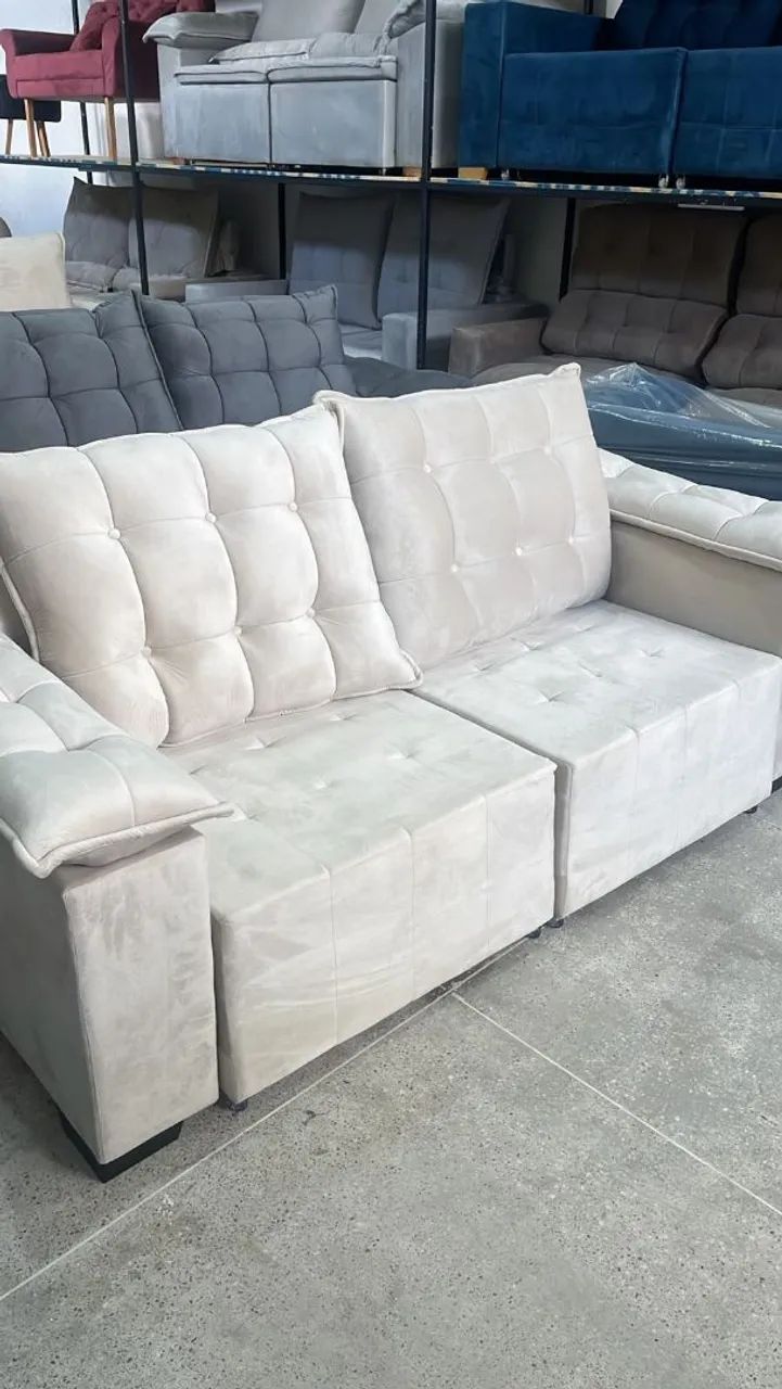 Sofá Retrátil Luxo (Super promoção)