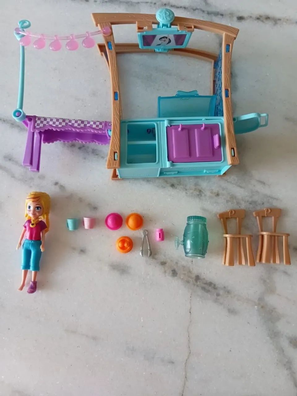 Brinquedo Boneca Polly Pocket churrasqueira