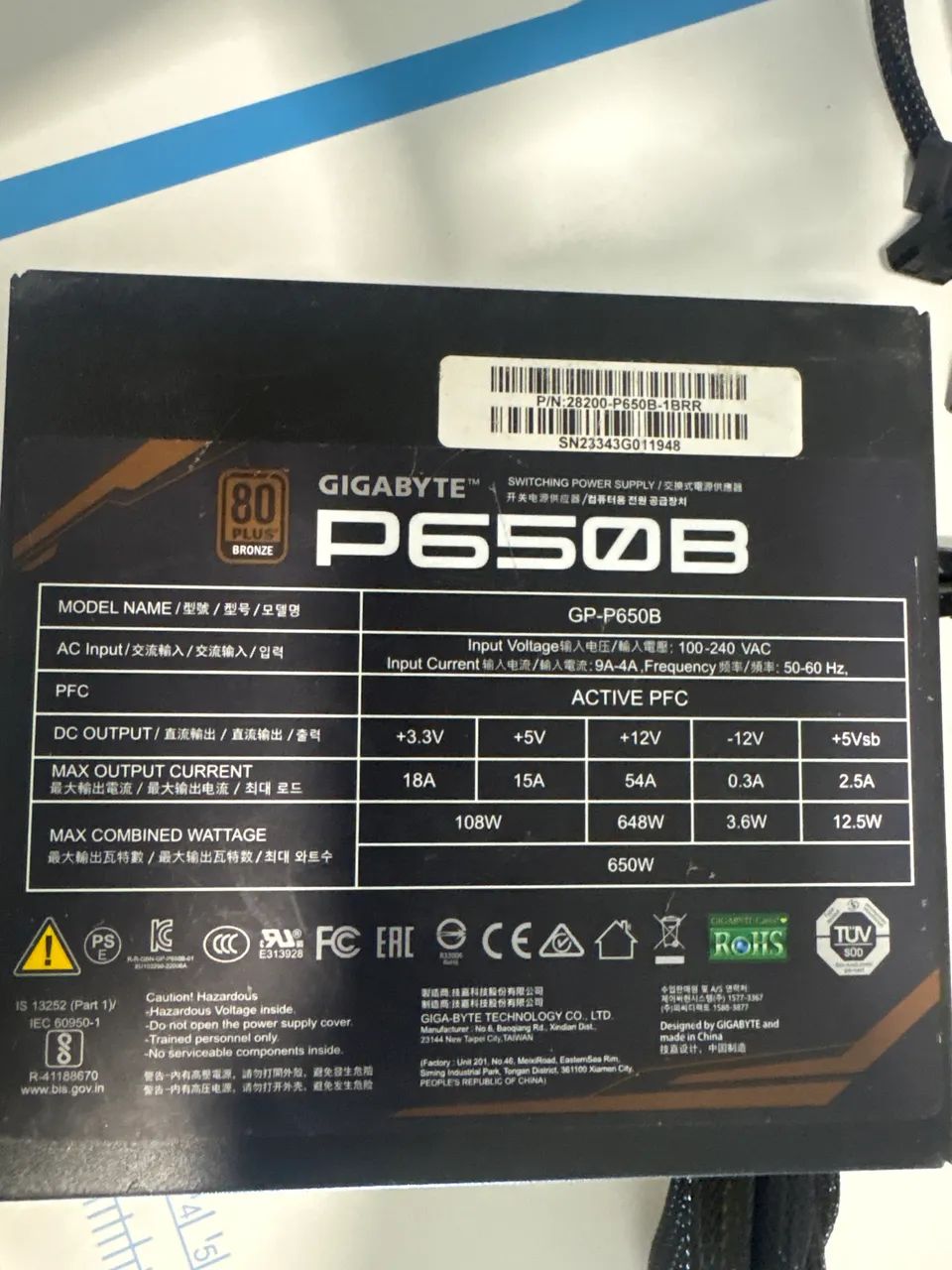 FONTE P650B 80 Plus - Foto 4
