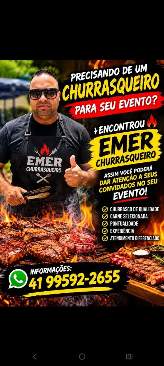 Churrasqueiro a domicilio