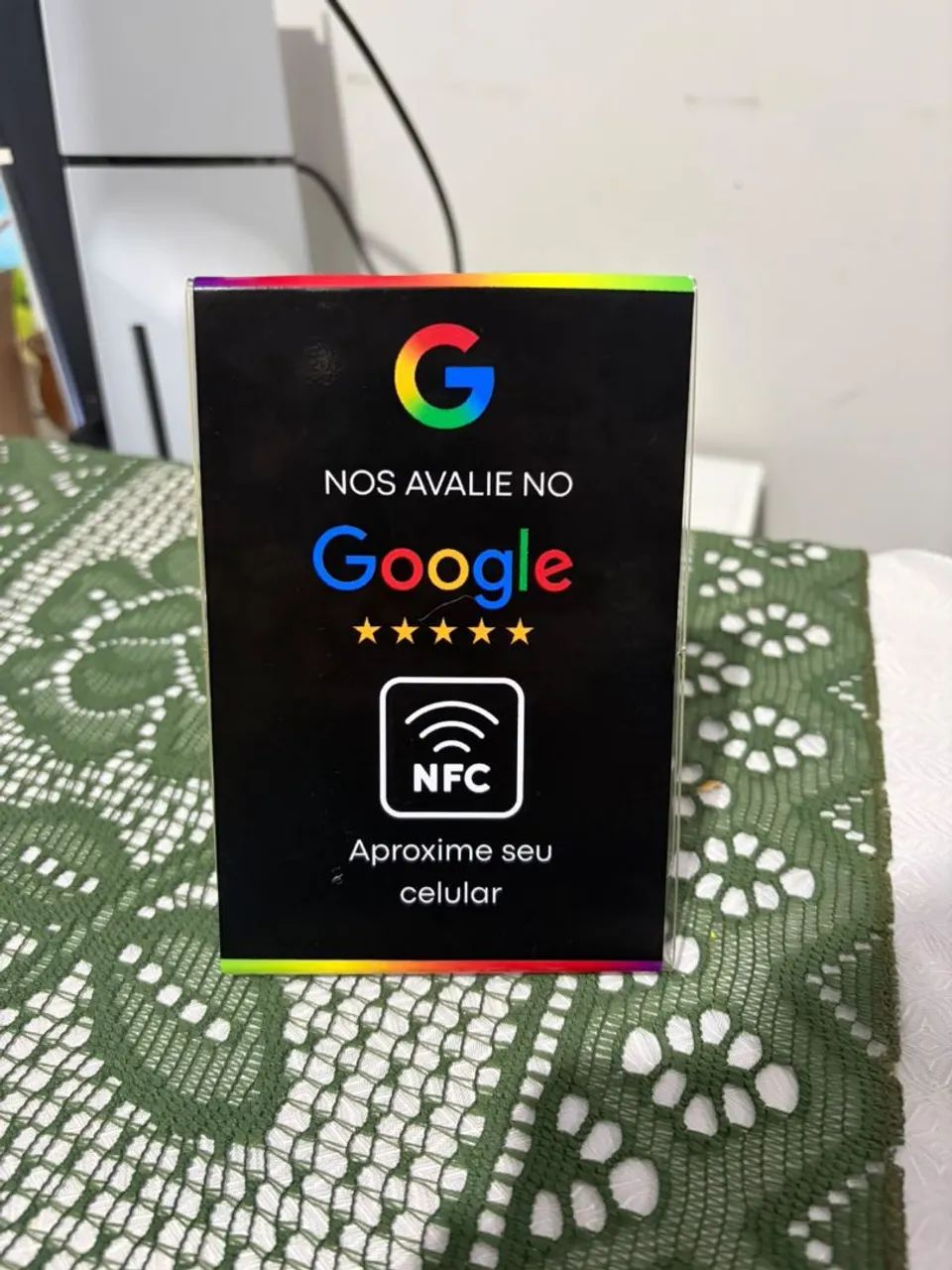 Plaquinha de avaliação eficiêncite 
