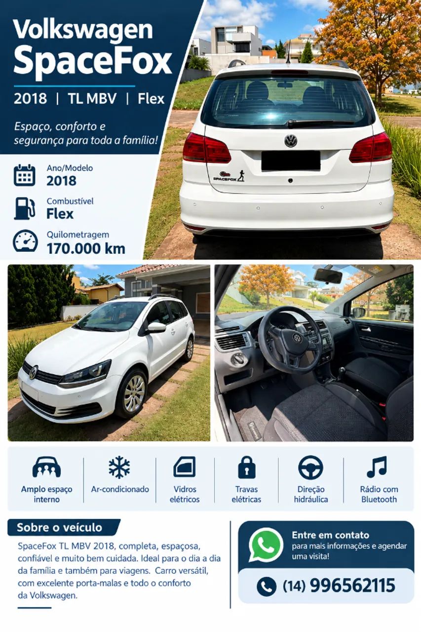 Volkswagen Spacefox 1.6 8V FLEX 2018