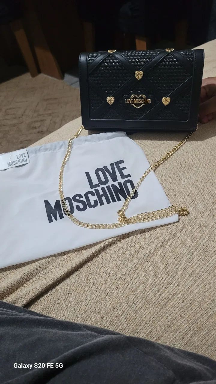 Vendo bolsa original da love moschino