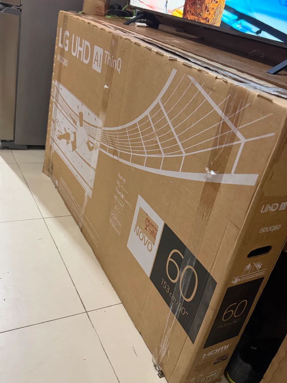 Tv smart 60 polegadas LG  na caixa modelo com vídeo game integrado zera - Foto 2